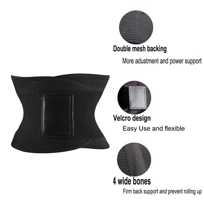 Burvogue Shaper Women Body Shaper Slimming Shaper Belt Girdles Firm Control Waist Trainer Cincher Plus