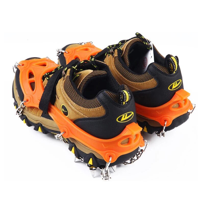 COPOZZ Outdoor Climbing Anti-slip Crampons Winter Walk 19 Teeth Ice Fishing Snowshoes Hiking