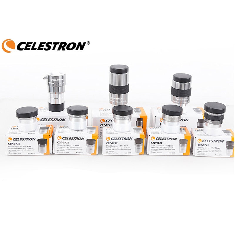 Celestron omni 4mm 6mm 9mm 12mm 15mm 32mm 40mm and 2x eyepiece and Barlow Lens Fully Multi-Coated