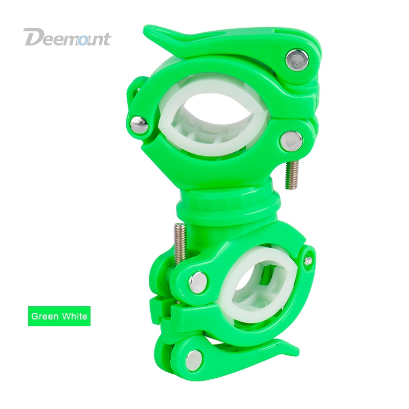 Deemount Bicycle Light Bracket Bike Lamp Holder LED Torch Headlight Pump Stand Quick Release Mount