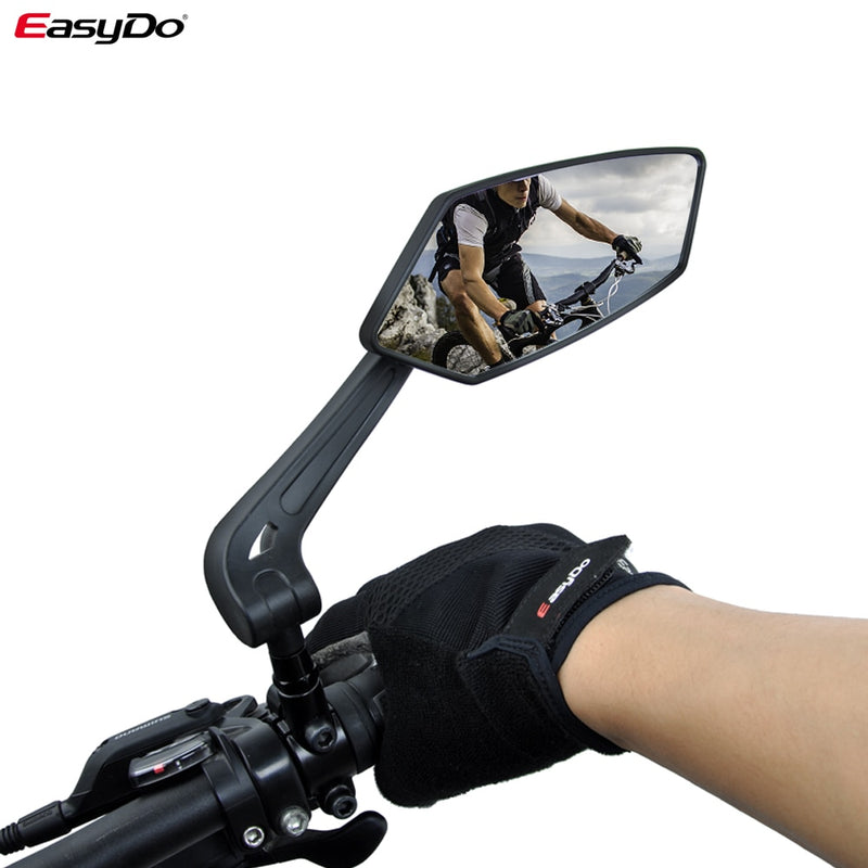 EasyDo Bicycle Rear View Mirror Bike Cycling Wide Range Back Sight Reflector Adjustable Left Right