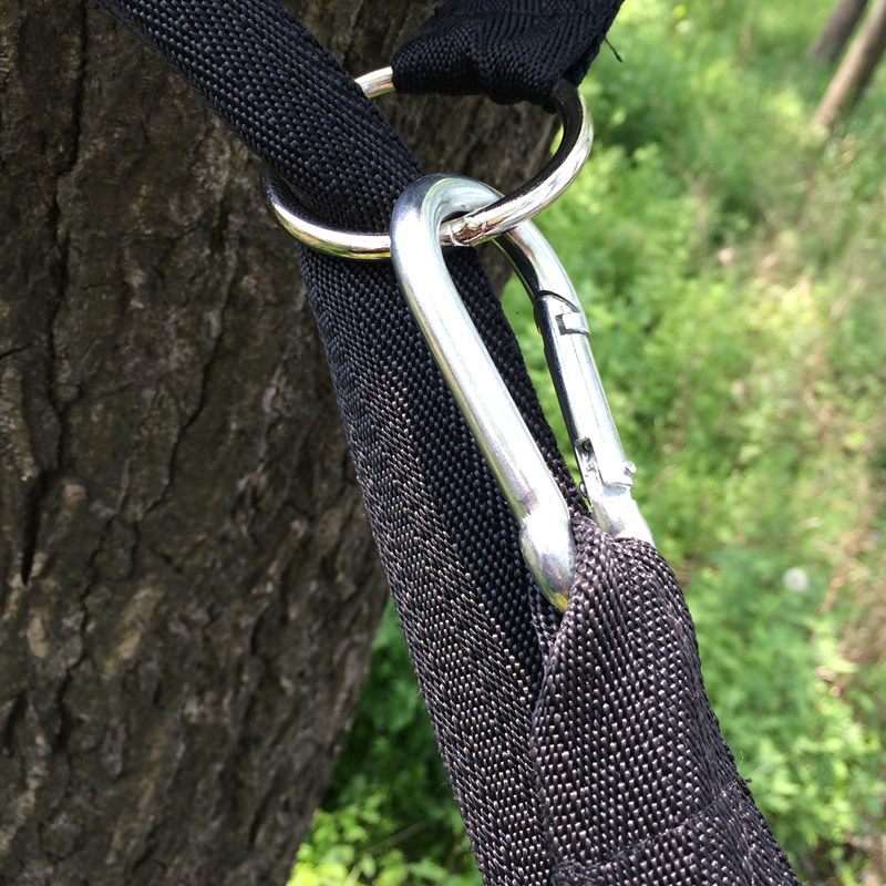 Essential Can Hold 200kg OutDoor Camping Hiking Hammock Hanging Belt Hammock Strap Rope with Metal
