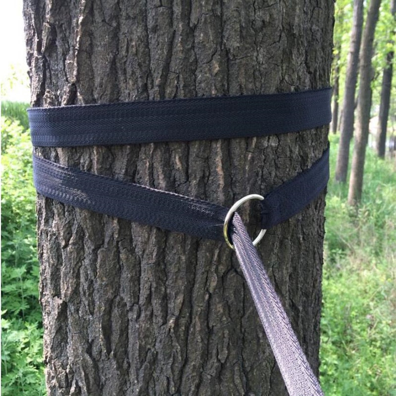 Essential Can Hold 200kg OutDoor Camping Hiking Hammock Hanging Belt Hammock Strap Rope with Metal