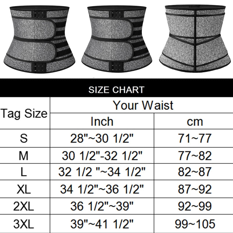 Faja Shapewear Neoprene Sauna Waist Trainer Corset Sweat Belt for Women Weight Loss Trimmer