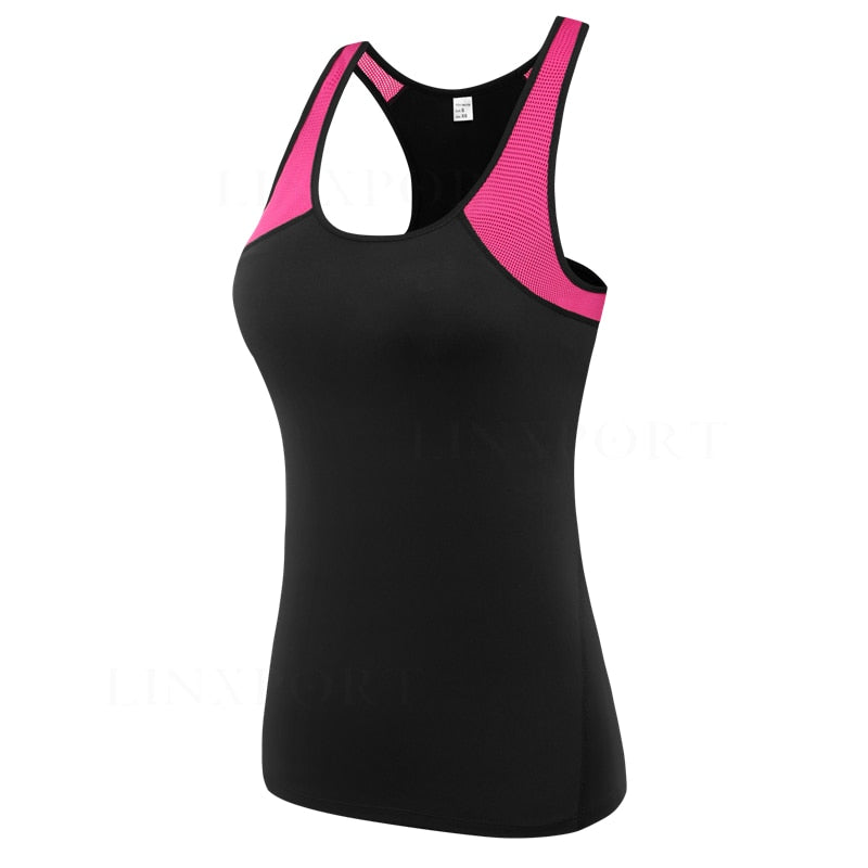 Female Sport Tops Sleeveless Yoga Shirt Exercise Workout Sports T-Shirts Women Running Singlets Sexy