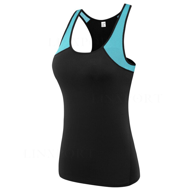 Female Sport Tops Sleeveless Yoga Shirt Exercise Workout Sports T-Shirts Women Running Singlets Sexy