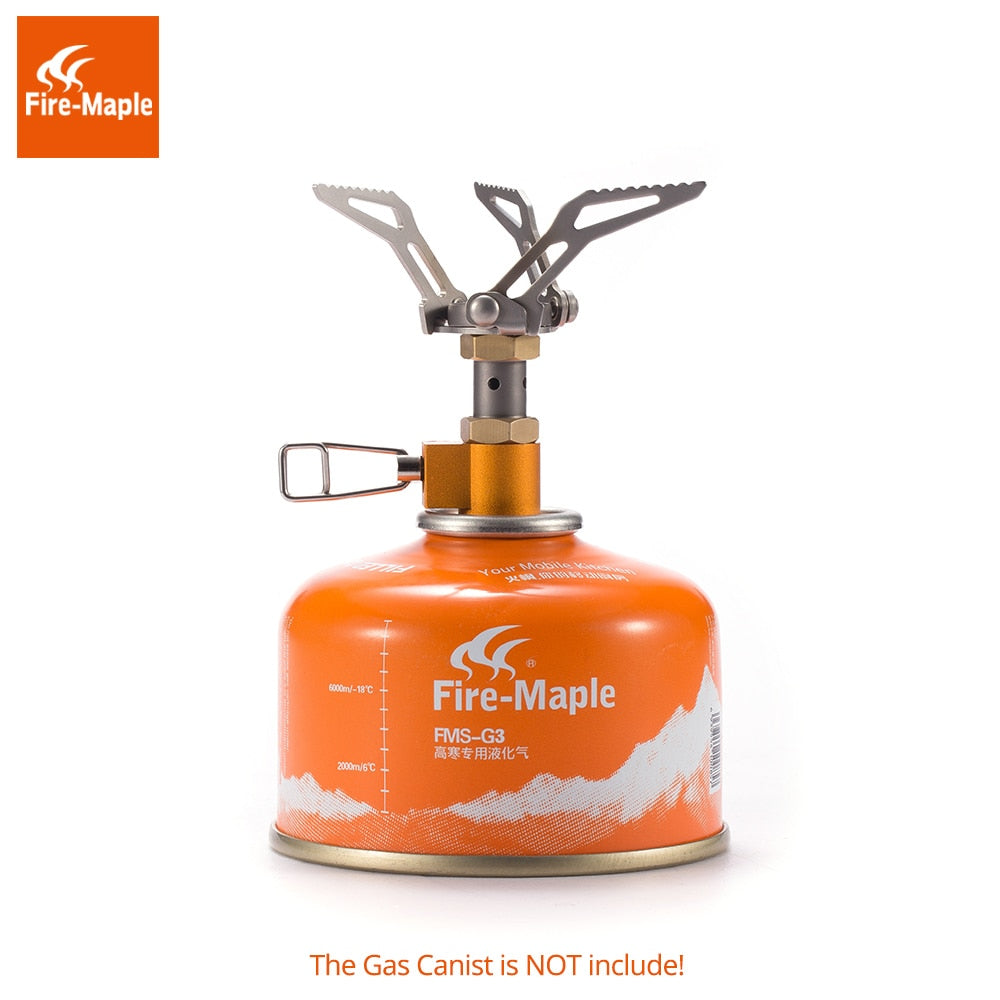 Fire Maple Camping Burners Outdoor Hiking Ultralight Rocket Stove FMS-300T Mini Titanium Stove