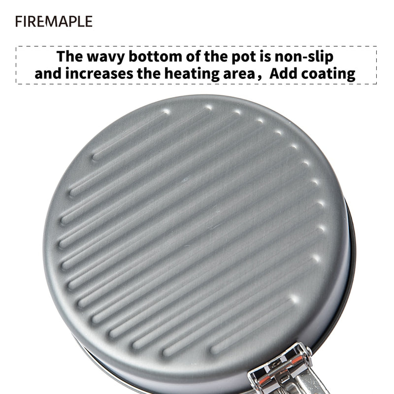 Cookware Set Hiking FEAST Heat-exchanger Aluminium Pot Outdoor Foldable Pots Tableware Dishes