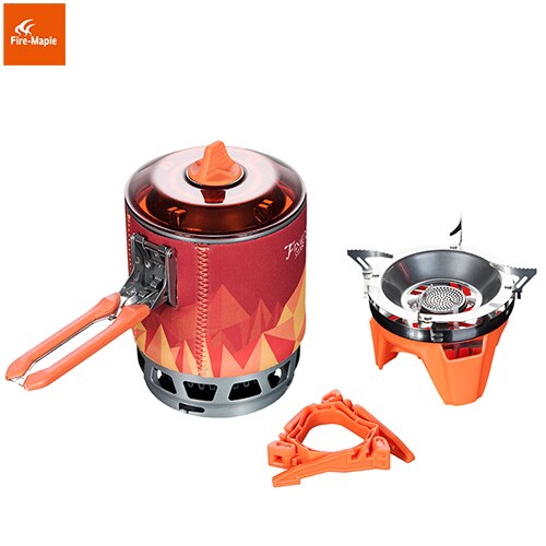 Fire Maple Camping Gas Burners Outdoor Backpacking Cooking System 2200W 0.8L 600g With piezo