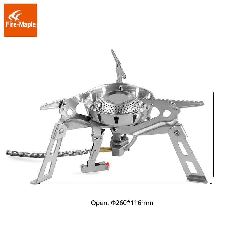 Fire Maple Camping Gas Burners Windproof 3600W Remote Gas Stove FMS-123 Outdoor Fire Stove