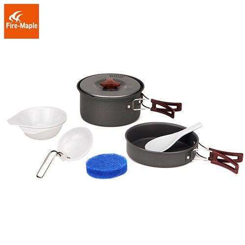 Camping Pot Outdoor Camping 1-2 Persons Outdoor Cutlery Cooking Cookware Picnic FMC-203