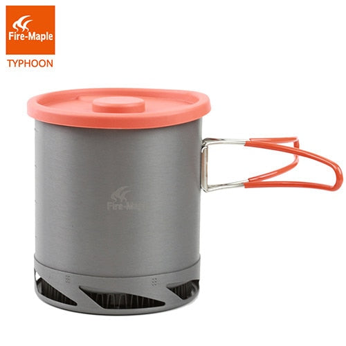 Fire Maple FMC-XK6  Heat Exchanger Pot 1L Foldable Cooking Pots with Mesh Bag Outdoor Camping