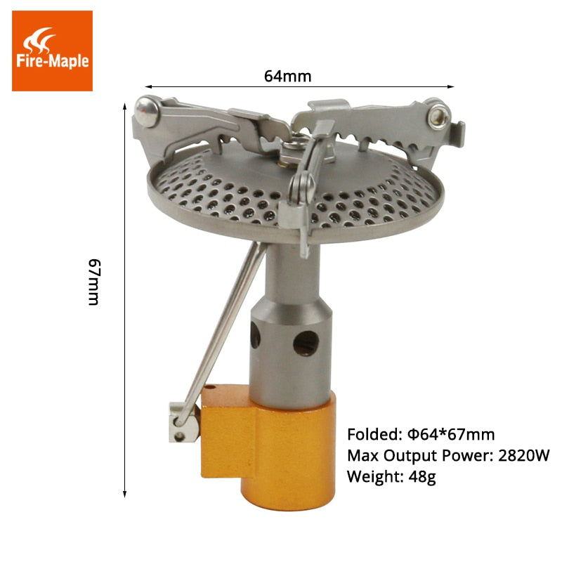 Fire Maple FMS-116T Outdoor Mini Camping Stoves Gas Burner For Backpacking 48g 2300W Portable