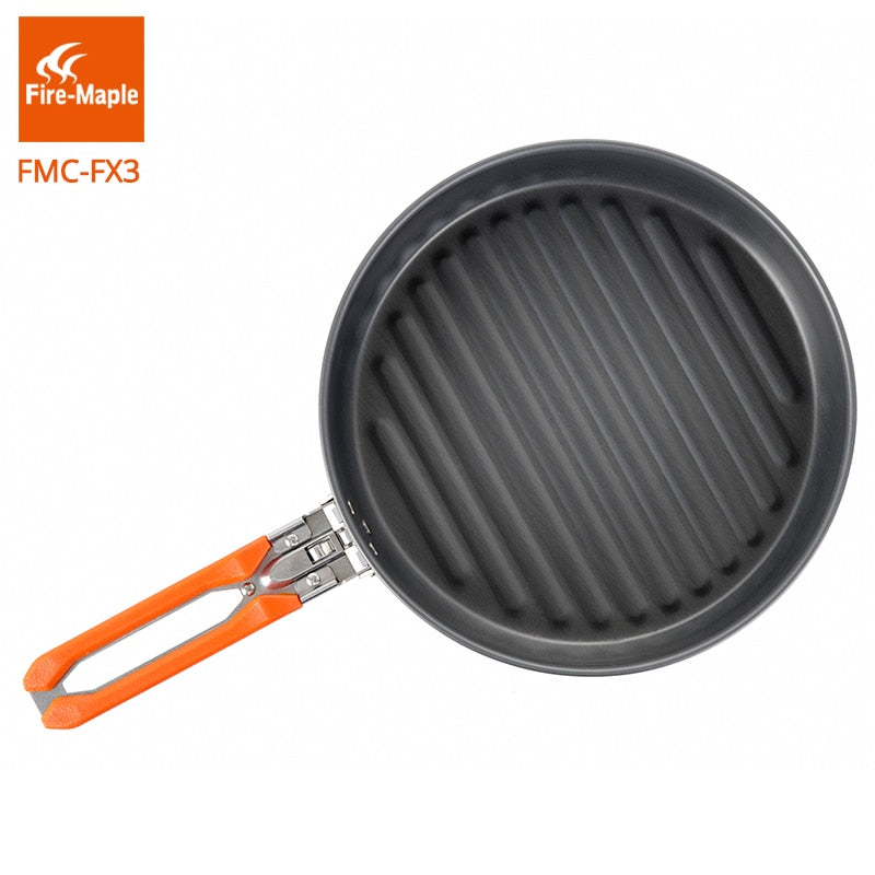 Feast Vulcan Portable Hard Aluminium Alloy 0.9L Frying Pan Foldable Handle FMC-FX3