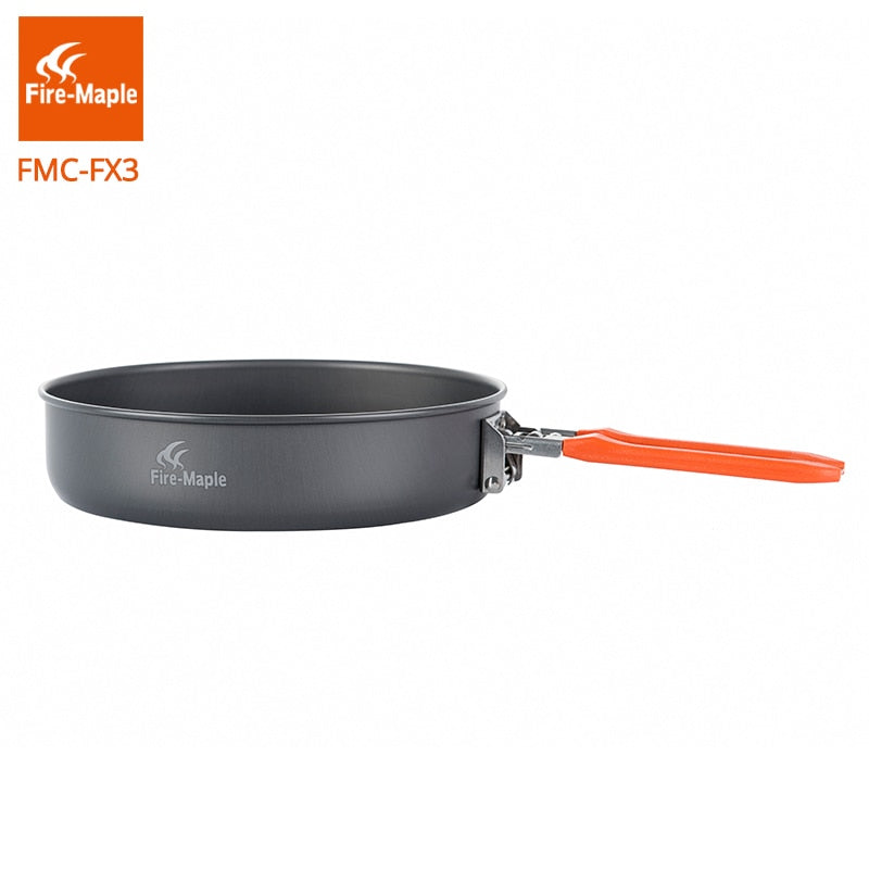 Feast Vulcan Portable Hard Aluminium Alloy 0.9L Frying Pan Foldable Handle FMC-FX3