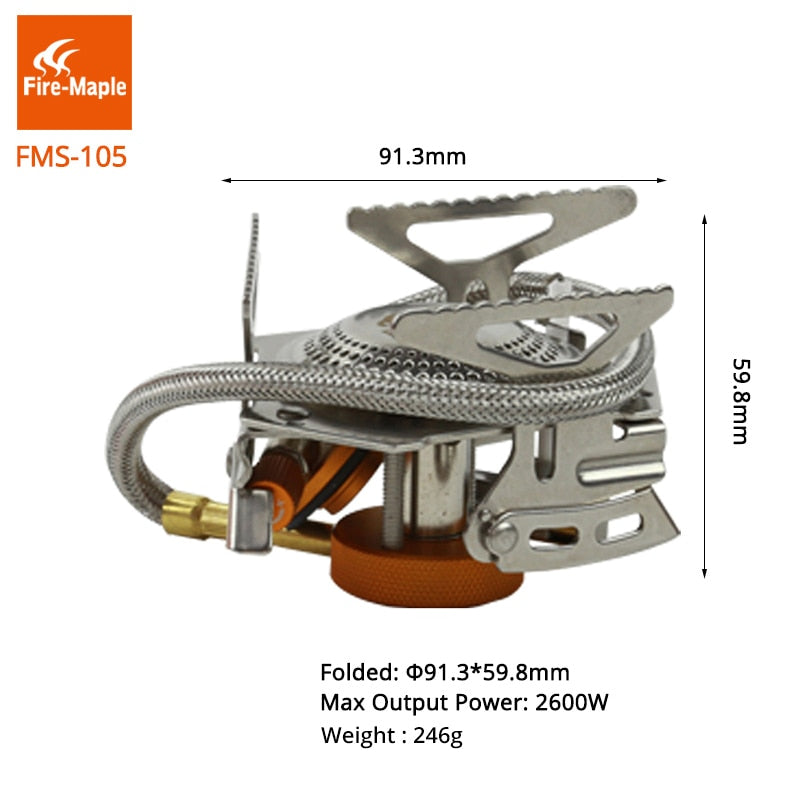 Fire Maple Gas Burners Gas Stove Outdoor Portable Compact Split Light Cooker FMS-105 2600W Camping