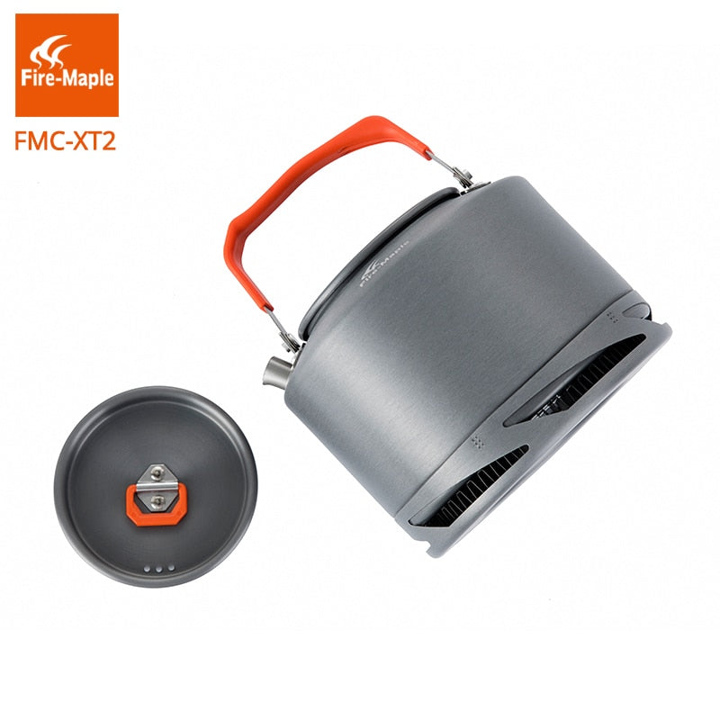 Fire Maple Hiking Kettle Outdoor Camping Cookware Heat Exchange Pinic Kettle Tea Coffee Pot 1.5L