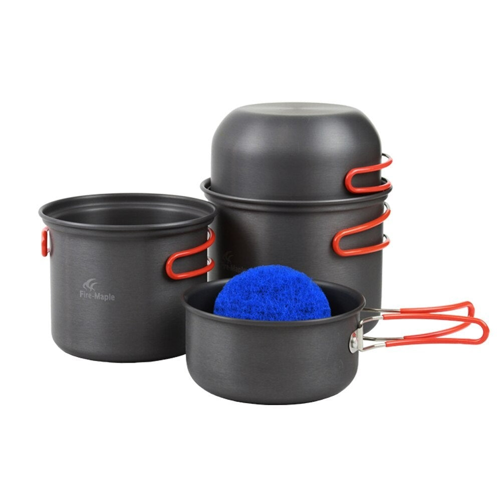 Outdoor Camping Tools Foldable Cooking Crockery For Tourism Aluminum Alloy for 2-3 Persons FMC-208