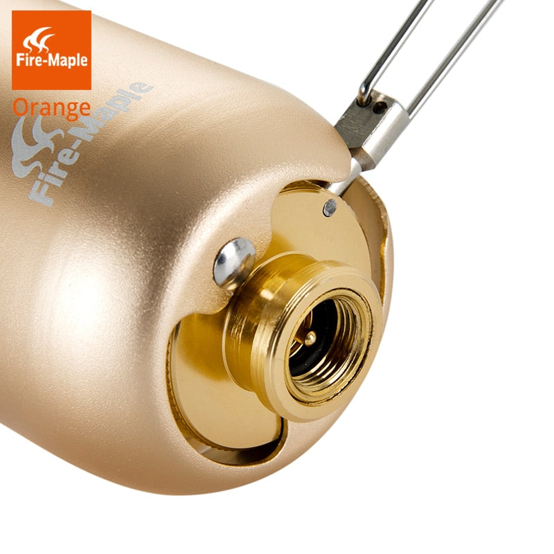 Orange Gas Lantern Outdoor Propane Isobutane Fuel Lights for Camping Gas Lamp