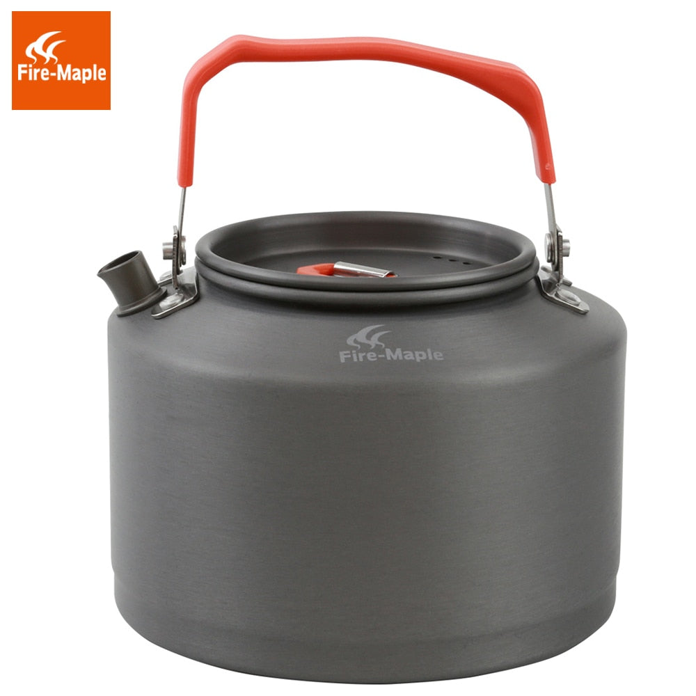 Outdoor Camping Kettle Coffee Tea Pot Camping Tools with Heat Proof Handle Tea-strainer 1.5L FMC-T4
