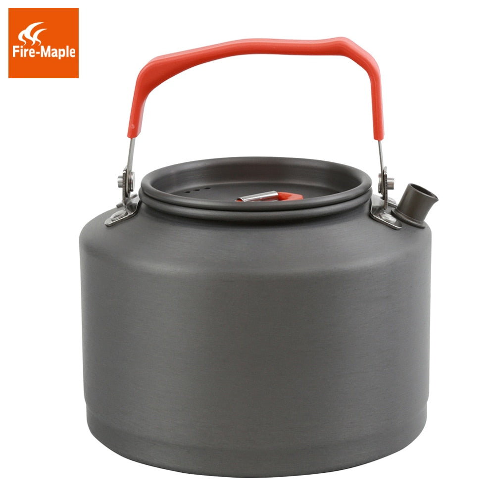 Outdoor Camping Kettle Coffee Tea Pot Camping Tools with Heat Proof Handle Tea-strainer 1.5L FMC-T4