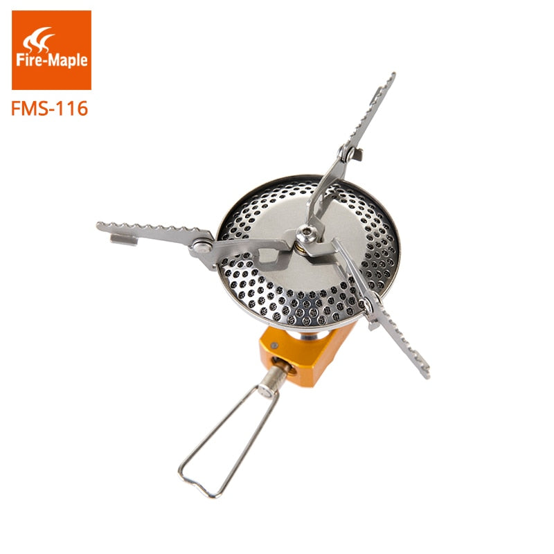 Fire Maple Outdoor Gas Stove One-Piece Stainless Big Burner Camping Equipment Folding Lightweight