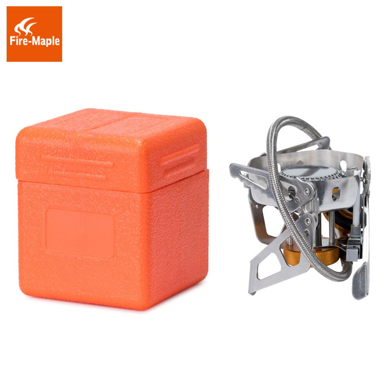 Fire Maple Windproof Gas Burner Stove Wildfire Outdoor Hiking Camping with Ignition Device Equipment