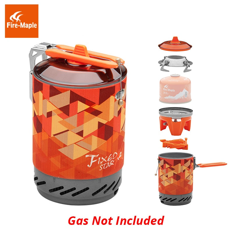 Fire Maple X2 Outdoor Gas Stove Burner Tourist Portable Cooking System With Heat Exchanger Pot