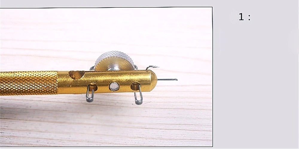 Full Metal Fishing Hook Knotting Tool & Tie Hook Loop Making Device & Hooks Decoupling