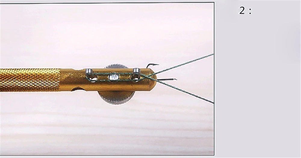 Full Metal Fishing Hook Knotting Tool & Tie Hook Loop Making Device & Hooks Decoupling
