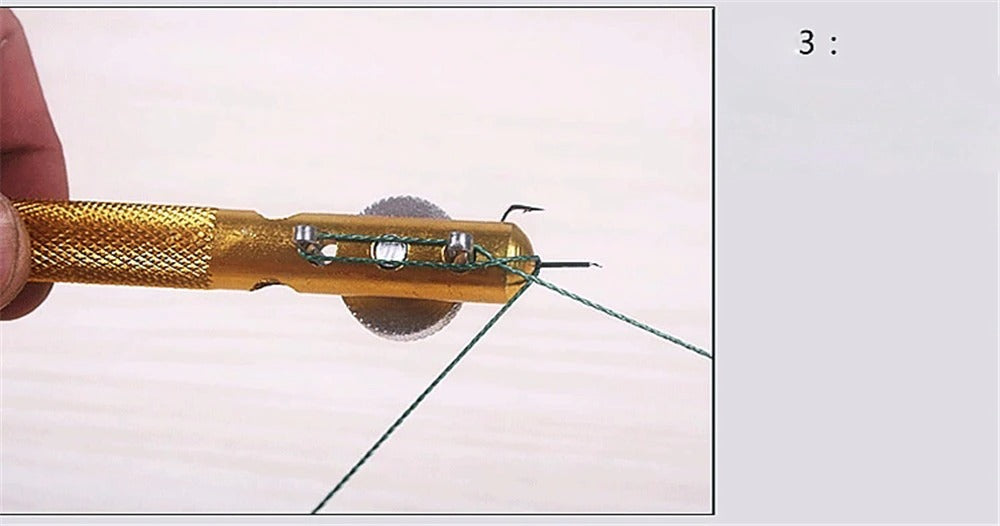 Full Metal Fishing Hook Knotting Tool & Tie Hook Loop Making Device & Hooks Decoupling