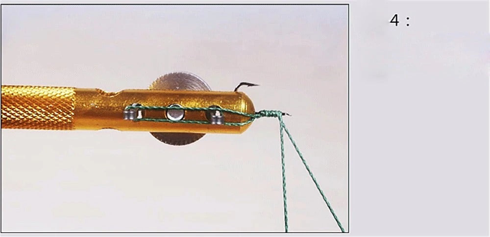 Full Metal Fishing Hook Knotting Tool & Tie Hook Loop Making Device & Hooks Decoupling