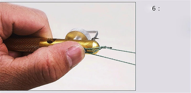 Full Metal Fishing Hook Knotting Tool & Tie Hook Loop Making Device & Hooks Decoupling