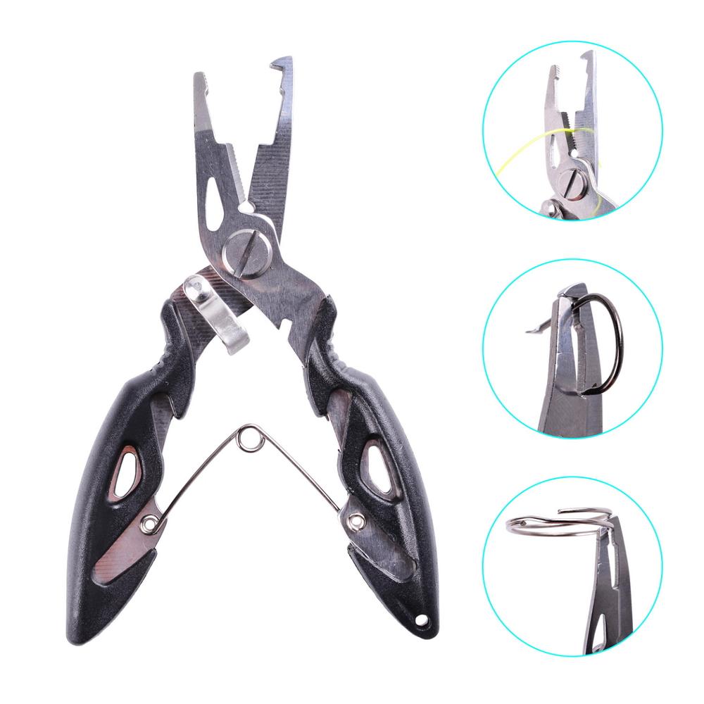Fishing Plier Scissor Hook Remover Fishing Tackle Tool Cutting Fish Tongs Multifunction Scissors
