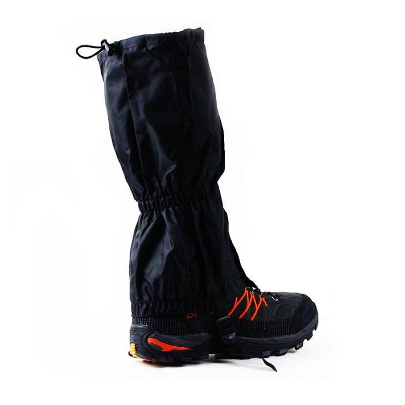 1 Pair Black Waterproof Outdoor Hiking Walking Climbing Hunting Snow Legging Gaiters