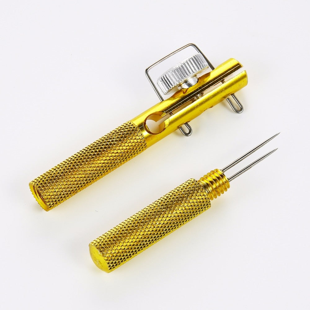 Full Metal Fishing Hook Knotting Tool & Tie Hook Loop Making Device & Hooks Decoupling
