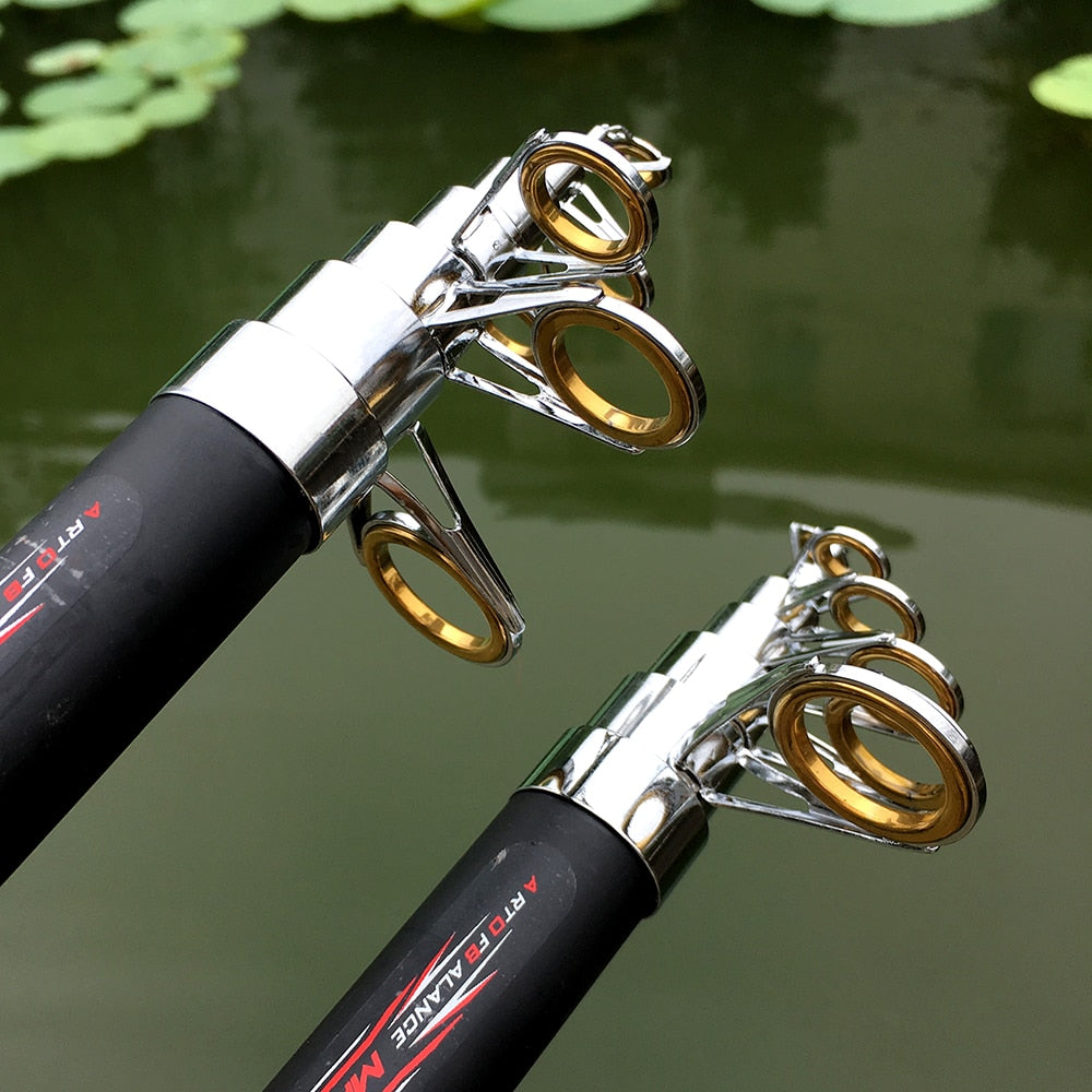 GHOTDA High Carbon Portable Telescopic Fishing Rod Carp Fishing Fishing Tackle