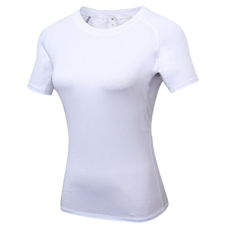 Gym T shirt Compression Tights Women's Sport T-shirt Dry Quick Running Short Sleeve T-shirts Fitness