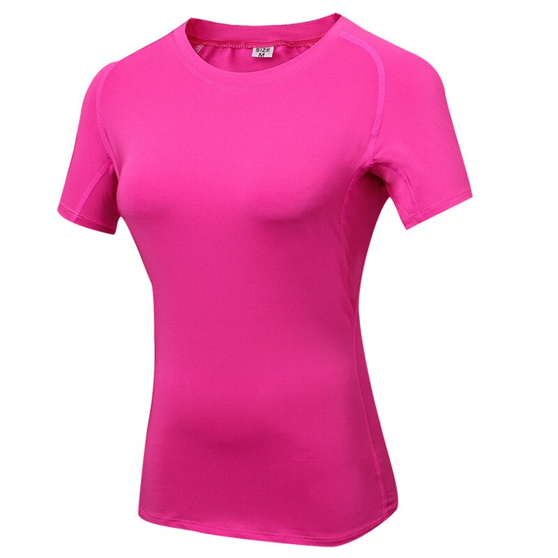 Gym T shirt Compression Tights Women's Sport T-shirt Dry Quick Running Short Sleeve T-shirts Fitness