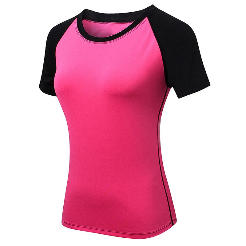 Gym T shirt Compression Tights Women's Sport T-shirt Dry Quick Running Short Sleeve T-shirts Fitness