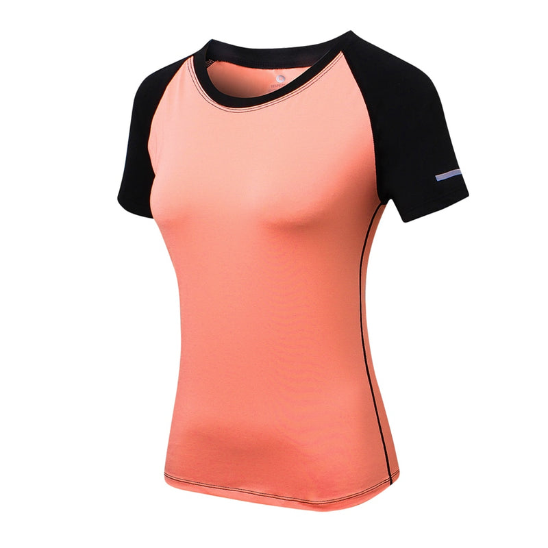 Gym T shirt Compression Tights Women's Sport T-shirt Dry Quick Running Short Sleeve T-shirts Fitness