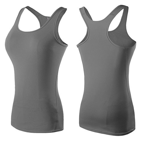 Gym Top Black Sleeveless Yoga Top Gym Women Shirt Fitness T-Shirts Dry Workout Tops Sports Tops