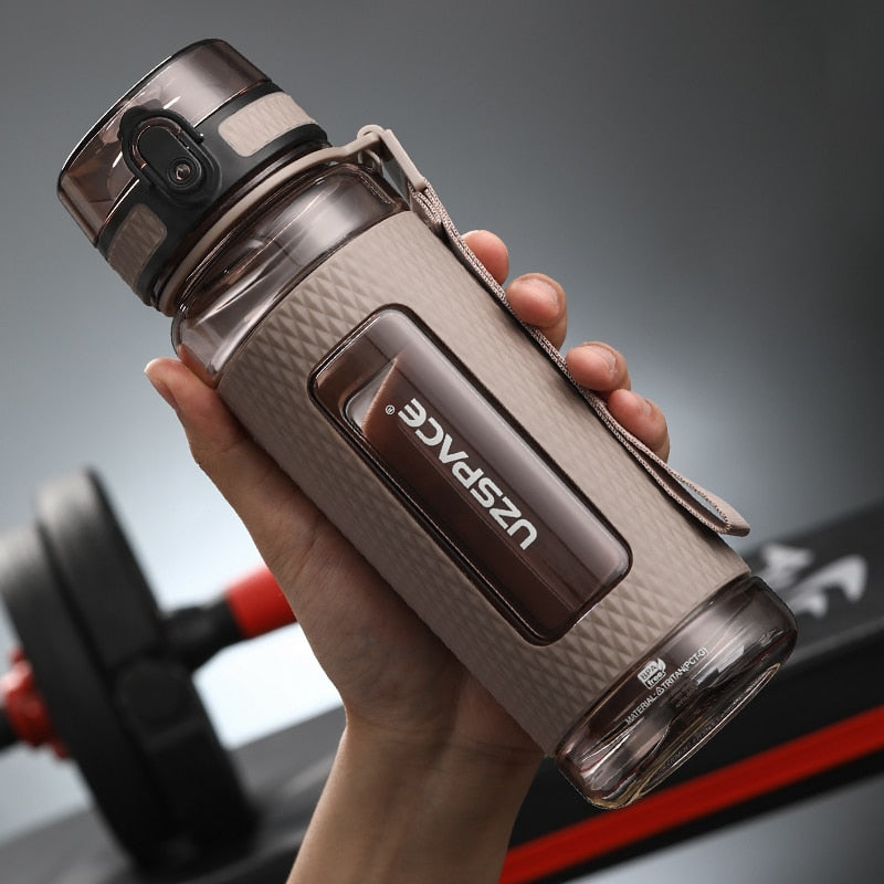 UZSPACE Sport Water Bottles BPA Free Portable Gym Anti-fall Leak-proof Large Capacity Fitness Kettle