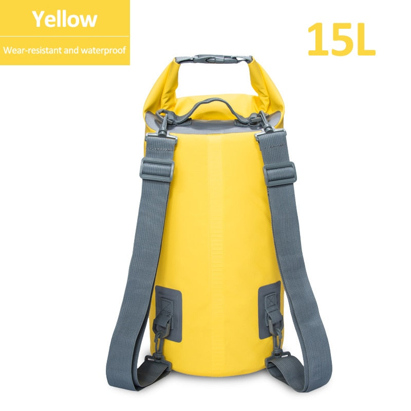 5L/15/30L Outdoor PVC Waterproof Dry Backpack Water Floating Bag Roll Top Sack