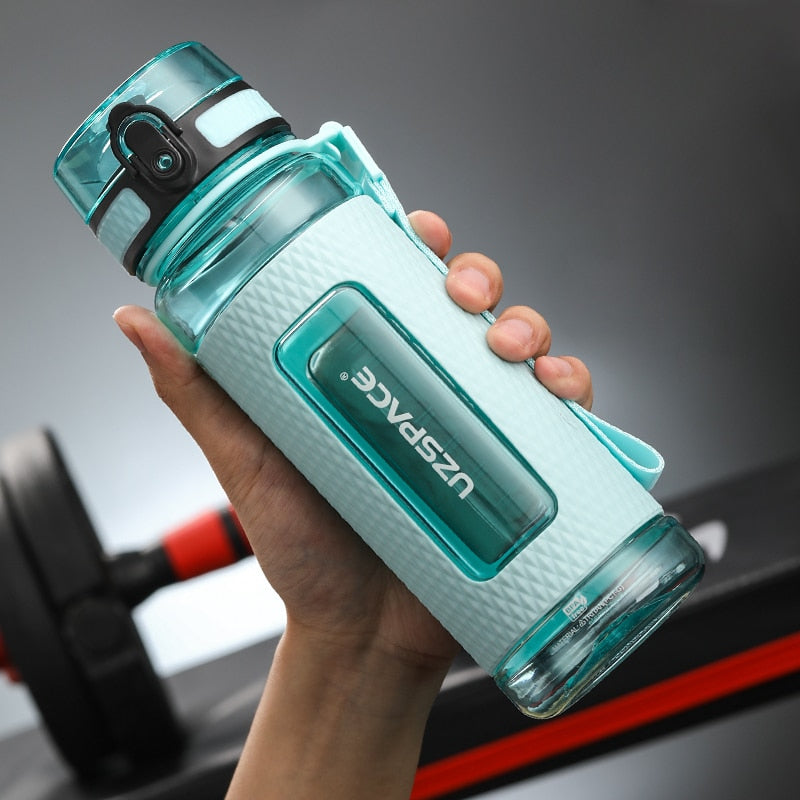 UZSPACE Sport Water Bottles BPA Free Portable Gym Anti-fall Leak-proof Large Capacity Fitness Kettle