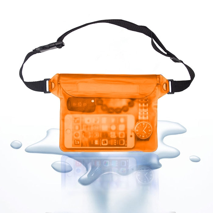 Waterproof Swimming Bag Ski Drift Diving Shoulder Waist Pack Bag Underwater Mobile Phone Bags Case
