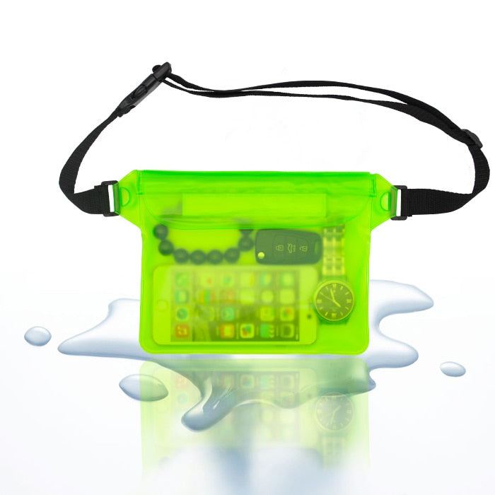 Waterproof Swimming Bag Ski Drift Diving Shoulder Waist Pack Bag Underwater Mobile Phone Bags Case