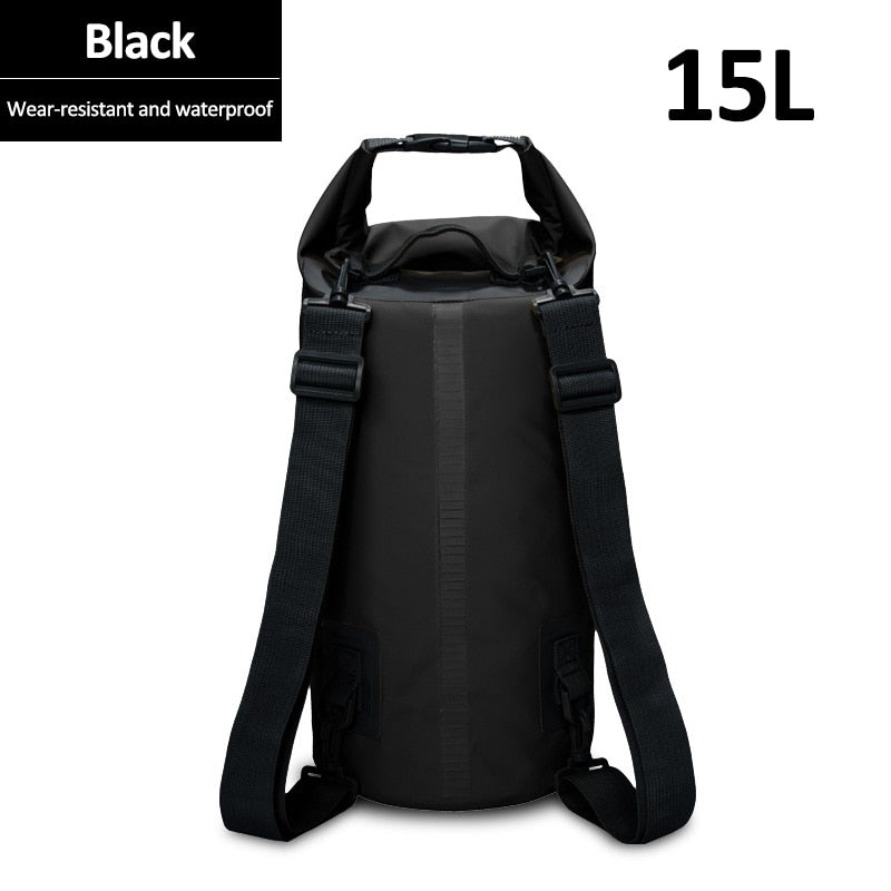 5L/15/30L Outdoor PVC Waterproof Dry Backpack Water Floating Bag Roll Top Sack