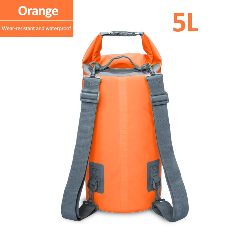 5L/15/30L Outdoor PVC Waterproof Dry Backpack Water Floating Bag Roll Top Sack