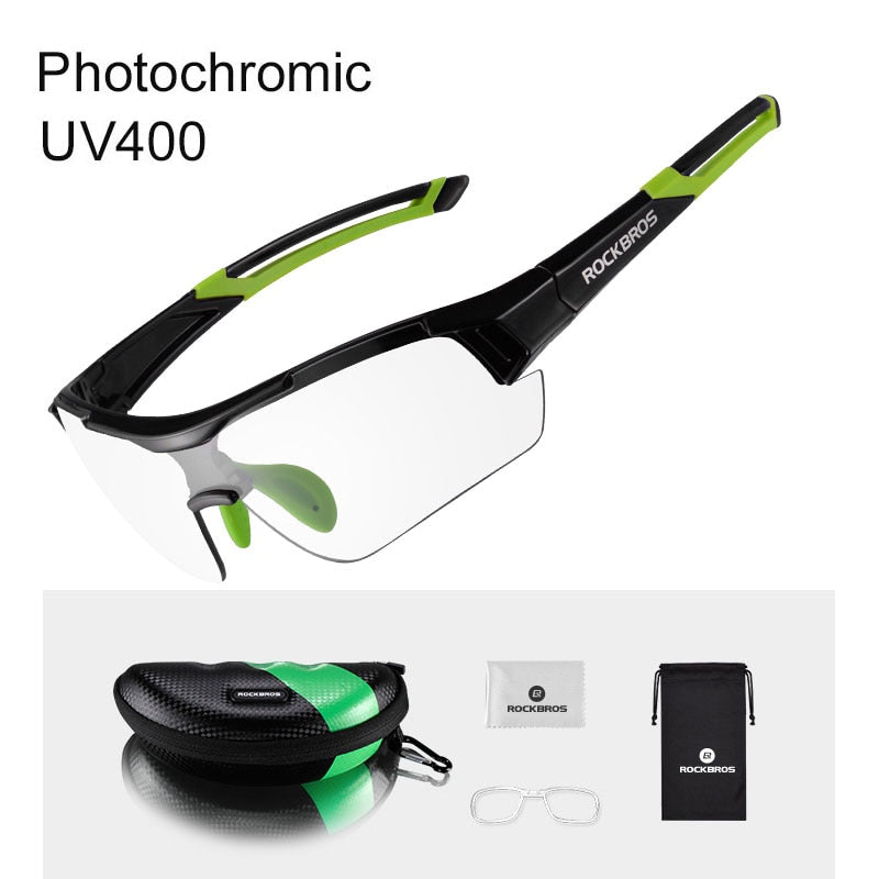 ROCKBROS Photochromic Cycling Glasses Bicycle UV400 Sports Eyewear Ultralight Riding Sunglasses